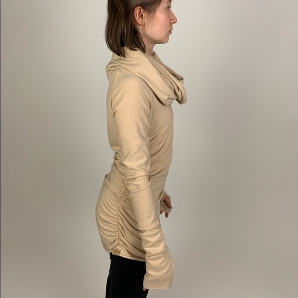 SOLD || Slow-Fashion Cowlneck Fleece Hoodie Sweater - NWOT - Picture 10 of 11